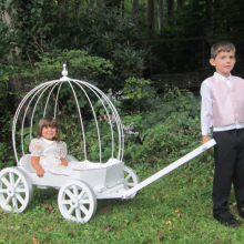 White large Angel with silver trim