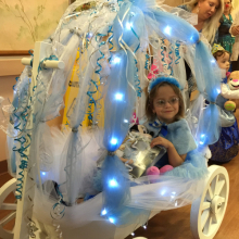 Ivory Large Angel Carriage