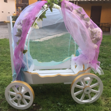 White large Angel with gold trim