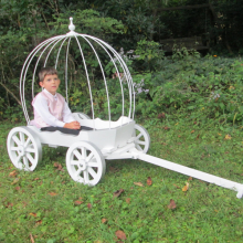 White Large Angel with silver trim