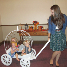 White large Angel Carriage