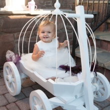 White Small Angel Carriage