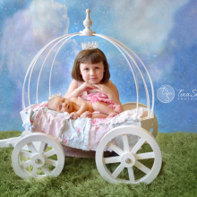 White Small Angel Carriage