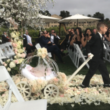 Ivory Small Angel Carriage