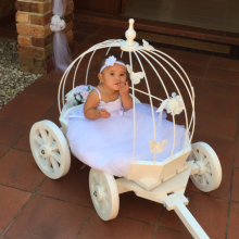 Ivory Small Angel Carriage