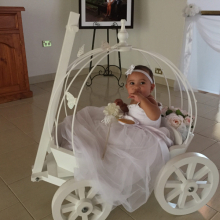 White Small Angel Carriage