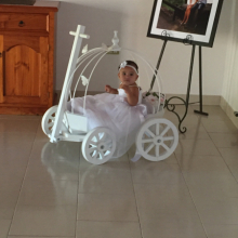 White Small Angel Carriage