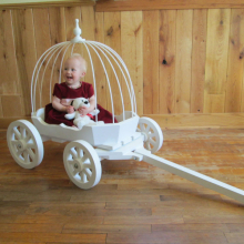 White Small Angel Carriage