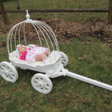 White Small Angel, backrest removed