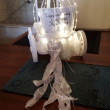 White Small Angel Carriage