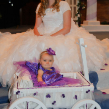 White Medium Pumpkin Wagon