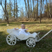 White Royal Carriage - with standard wheels