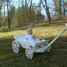 Lovely Charming Carriage with lovely little Princess